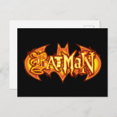 Carte Postale Batman | Logo saisonnier orange (Devant / Derrière)