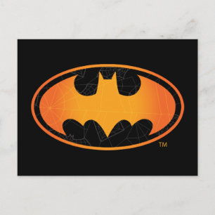 Carte Postale Batman Logo Web d'Halloween
