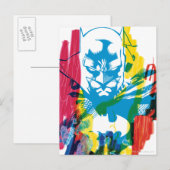 Carte Postale Batman Neon Marker Collage (Devant / Derrière)