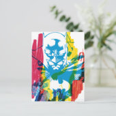 Carte Postale Batman Neon Marker Collage (Debout devant)