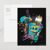 Carte Postale Batman Neon The Dark Knight Collage (Devant / Derrière)