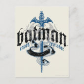 Carte Postale Batman | Nom avec logo épée (Devant)