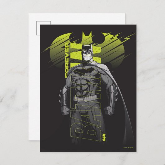 Carte Postale Batman Power Up Caractère Art (Devant / Derrière)