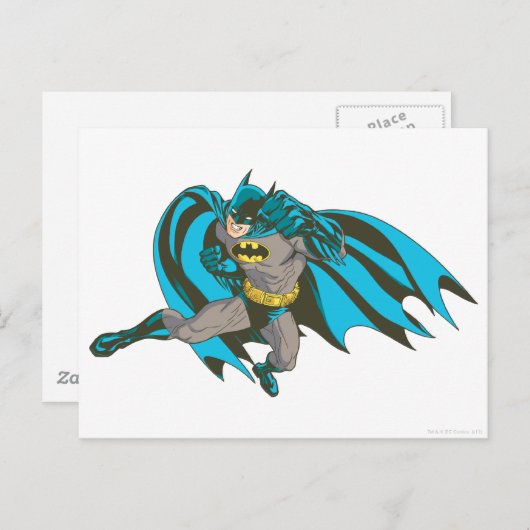 Carte Postale Batman Punching 1 (Devant / Derrière)