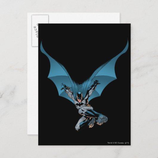 Carte Postale Batman saute (Devant / Derrière)
