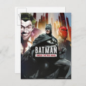 Carte Postale Batman Sous La Hotte Rouge (Devant / Derrière)