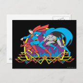 Carte Postale Batman + Superman + Flash (Devant / Derrière)