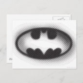 Carte Postale Batman Symbol | Halftone Logo (Devant / Derrière)