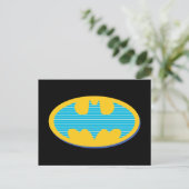 Carte Postale Batman | Symboles Bandes Cyan (Debout devant)
