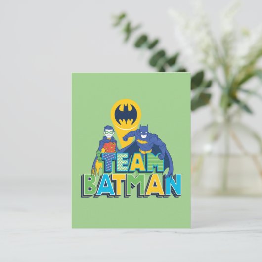 Carte Postale Batman | Team Batman & Robin (Debout devant)