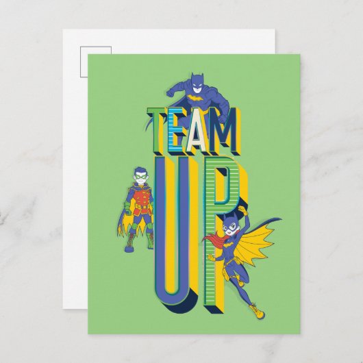 Carte Postale Batman | Team Up (Devant / Derrière)