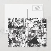 Carte Postale Batman Urban Legends - Caped Crusader Motif BW (Devant / Derrière)