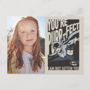 Carte Postale Batman Valentine Catwoman - Vous êtes Purr-fect