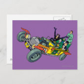 Carte Postale Batman Villages À Jokermobile (Devant / Derrière)