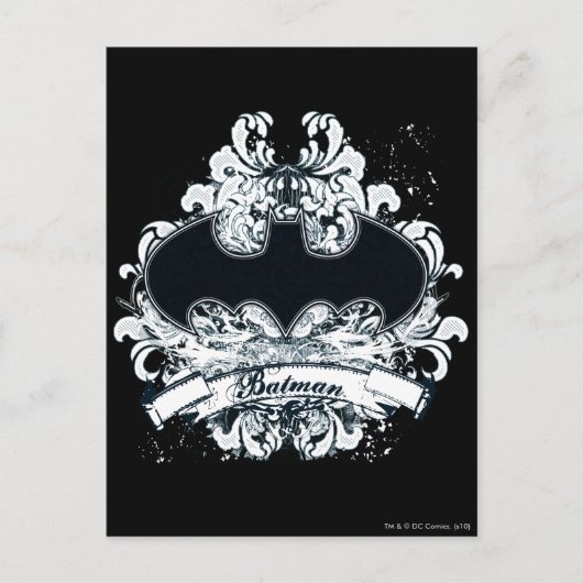 Carte Postale Batman Vintage Urban Grunge (Devant)