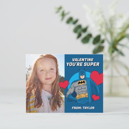 Carte Postale Batman vous aime | Bonne Saint-Valentin (Debout devant)