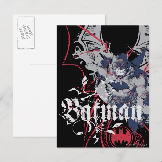 Carte Postale Batman Wing Collage (Devant / Derrière)