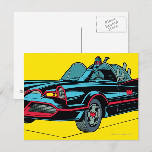 Carte Postale Batmobile (Devant / Derrière)
