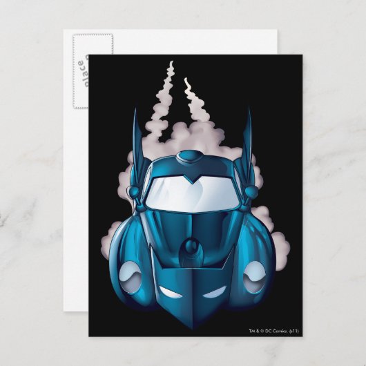 Carte Postale Batmobile en avant (Devant / Derrière)