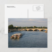 Carte Postale Batobus au Pont de la Concorde (Devant / Derrière)