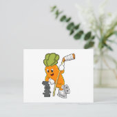 Carte Postale Bâton de hockey sur glace végan Hockey sur glace (Debout devant)