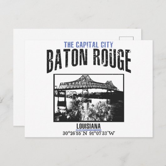 Carte Postale Baton Rouge (Devant / Derrière)