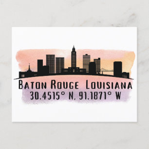Carte Postale Baton Rouge LA City Skyline