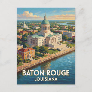 Carte Postale Baton Rouge Louisiana Riverfront Voyage Artistique