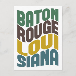 Carte Postale Baton Rouge Louisiane Vague Rétro