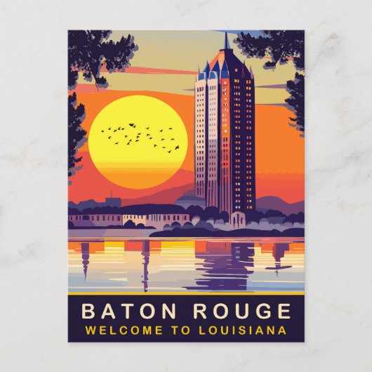 Carte Postale Baton Rouge, Louisiane, Voyage (Devant)