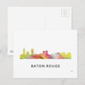 CARTE POSTALE BATON ROUGE SKYLINE WB1 - (Devant / Derrière)