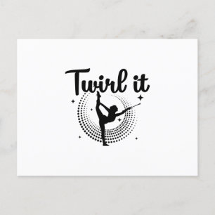 Carte Postale Baton Twirling  Dancing Majoret Dance Cadeau