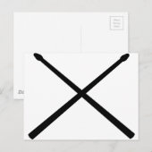 Carte Postale Bâtons à tambour (Devant / Derrière)