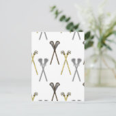 Carte Postale Bâtons de crosse (Debout devant)