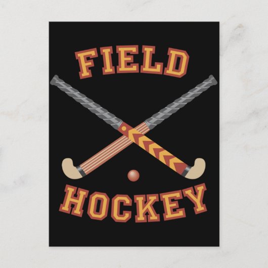 Carte Postale Bâtons de hockey sur gazon (Devant)