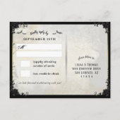 Carte Postale Bats gothiques gris RSVP PostCard (Dos)