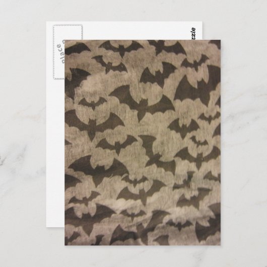 Carte Postale Bats noirs (Devant / Derrière)