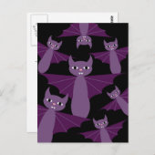 Carte Postale Bats pourpres (Devant / Derrière)