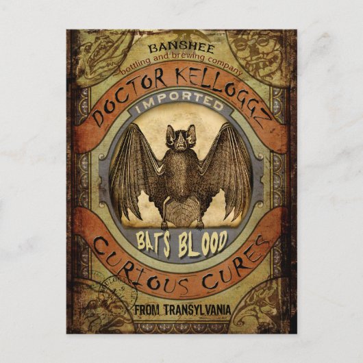 Carte Postale Bats sang (Devant)