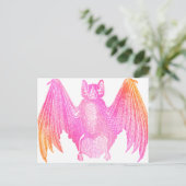 Carte Postale Batte colorée (Debout devant)