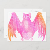 Carte Postale Batte colorée (Devant / Derrière)