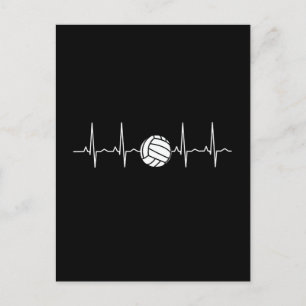 Carte Postale Battement de coeur de balle de volley