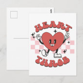 Carte Postale Battement de coeur de la Saint-Valentin (Devant / Derrière)