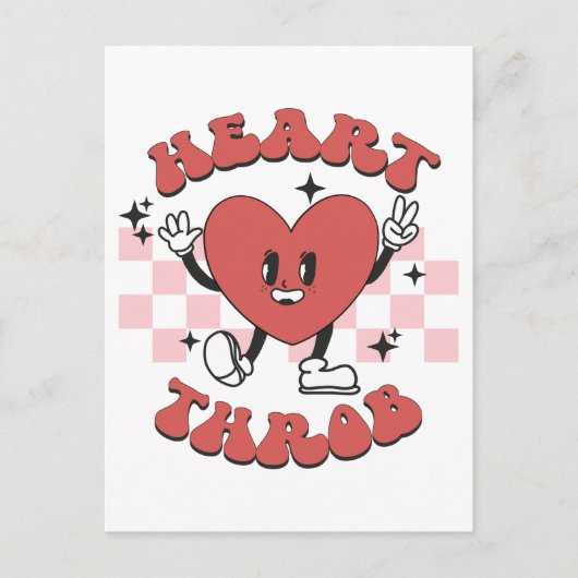 Carte Postale Battement de coeur de la Saint-Valentin (Devant)