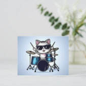 Carte Postale Batterie de chat cool vide (Debout devant)