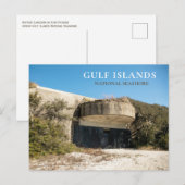 Carte Postale Batterie Langdon, Fort Pickens, Gulf Islands NS (Devant / Derrière)