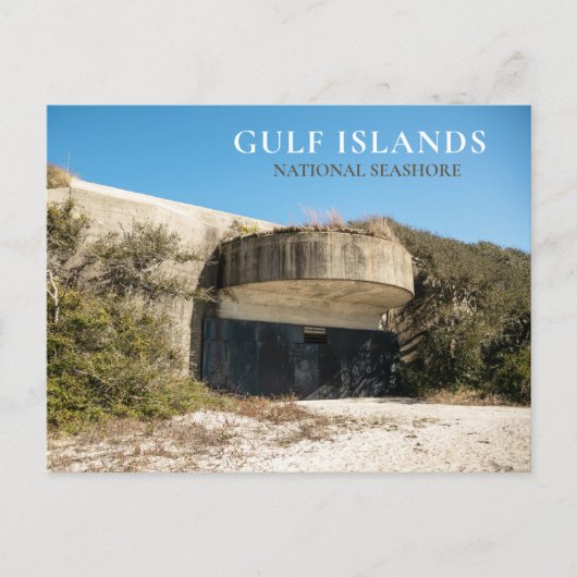 Carte Postale Batterie Langdon, Fort Pickens, Gulf Islands NS (Devant)