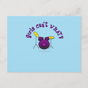 Carte Postale Batterie - Violet