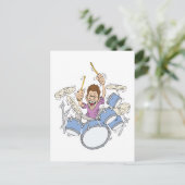 Carte Postale batteur (Debout devant)