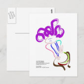 Carte Postale batteur cool (Devant / Derrière)